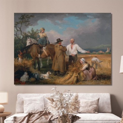 I Mietitori James Ward jwr43 quadro stampato su tela