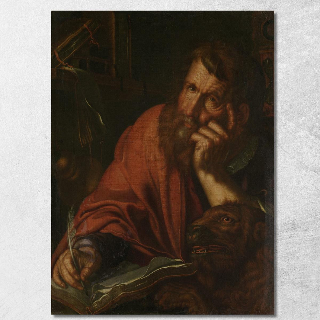 L'Evangelista San Marco Joachim Wtewael jwl21 quadro stampato su tela L'Evangelista San Marco Joachim Wtewael jwl21 quadro stampato su tela