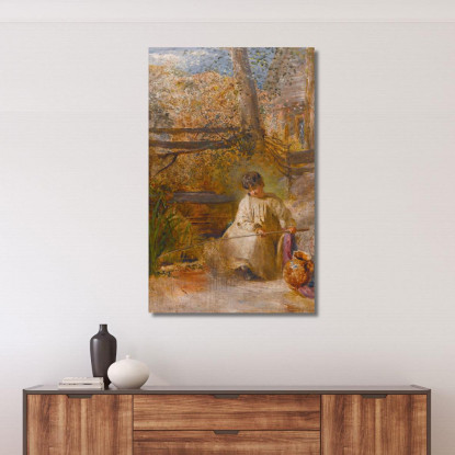 Un Ragazzo Che Pesca John Linnell jln1 quadro stampato su tela