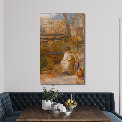 Un Ragazzo Che Pesca John Linnell jln1 quadro stampato su tela