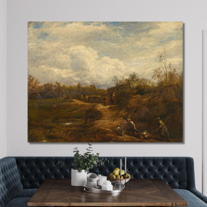 Paesaggio Inglese John Linnell jln5 quadro stampato su tela