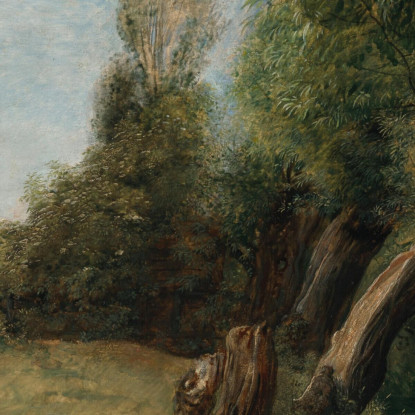 Viale Degli Olmi Con Il Ruscello Di Bayswater Accanto John Linnell jln7 quadro stampato su tela