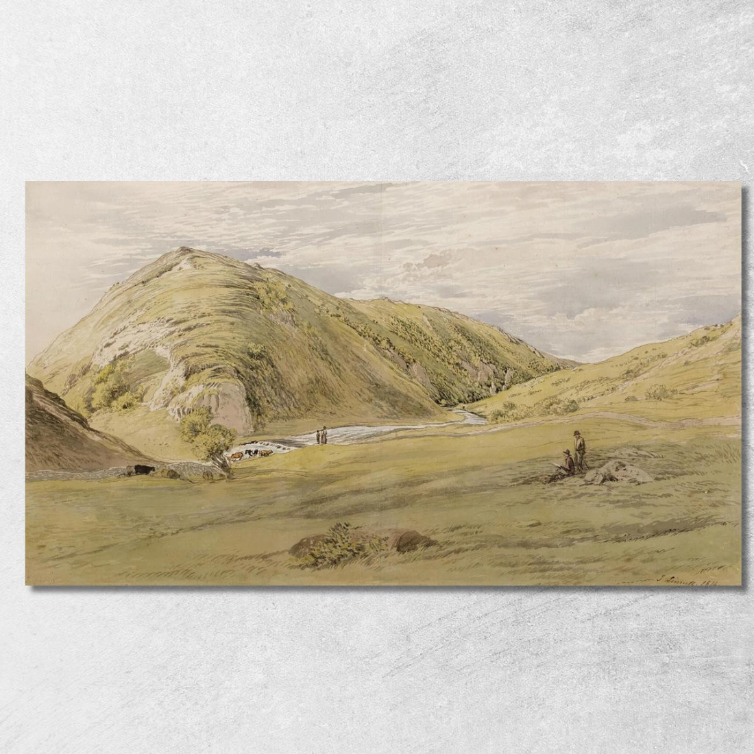 Ingresso A Dovedale Da Ashbourne Derbyshire John Linnell jln8 quadro stampato su tela Ingresso A Dovedale Da Ashbourne Derbyshire John Linnell jln8 quadro stampato su tela