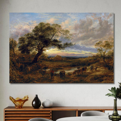 Sera John Linnell jln10 quadro stampato su tela
