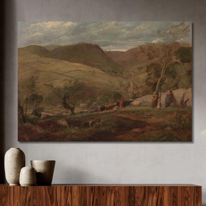 Hanson Toot Veduta A Dovedale John Linnell jln11 quadro stampato su tela