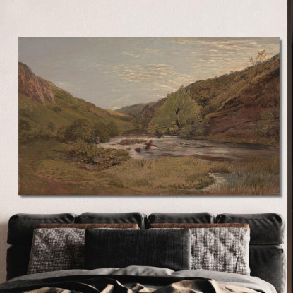 A Dovedale John Linnell jln14 quadro stampato su tela
