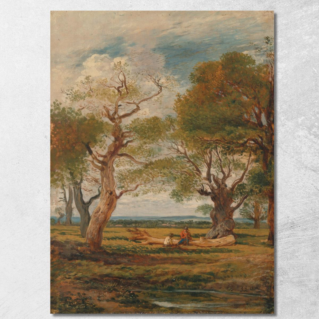 Paesaggio Con Figure John Linnell jln16 quadro stampato su tela Paesaggio Con Figure John Linnell jln16 quadro stampato su tela
