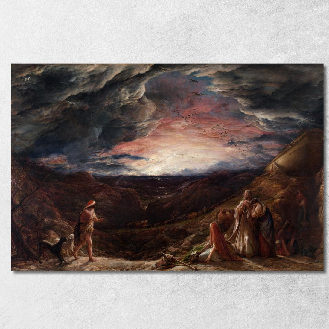 Noè La Vigilia Del Diluvio John Linnell jln22 quadro stampato su tela Noè La Vigilia Del Diluvio John Linnell jln22 quadro stampato su tela