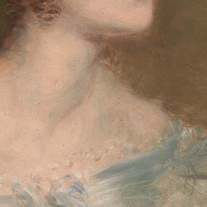 Ritratto Di Una Donna Probabilmente Mrs. Price Di Rugby John Linnell jln23 quadro stampato su tela