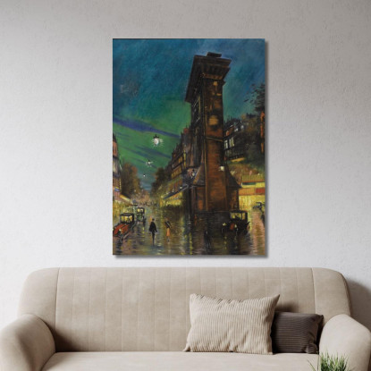 Paesaggio Urbano Konstantin Alexeevich Korovin kak3 quadro stampato su tela
