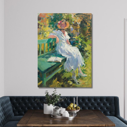 Nel Giardino Konstantin Alexeevich Korovin kak8 quadro stampato su tela