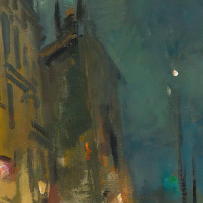 Banchina Di Marsiglia Di Notte Konstantin Alexeevich Korovin kak13 quadro stampato su tela