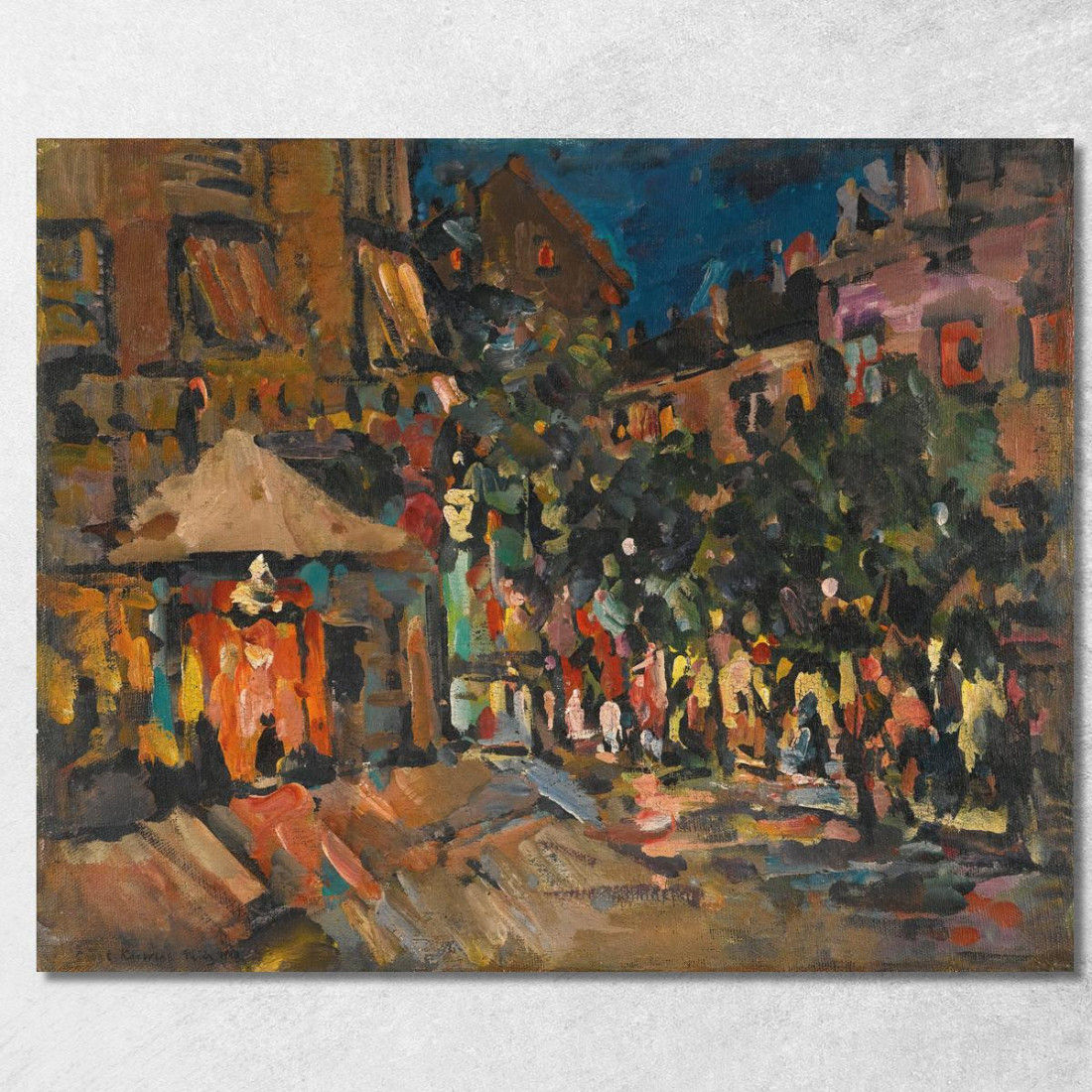 Parigi Di Notte Konstantin Alexeevich Korovin kak17 quadro stampato su tela Parigi Di Notte Konstantin Alexeevich Korovin kak17 quadro stampato su tela