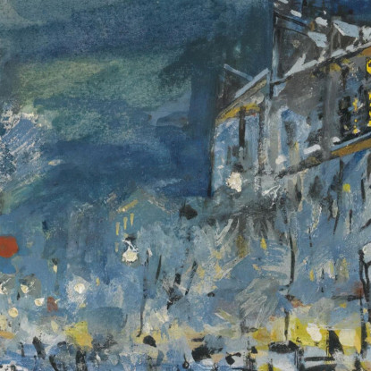 Parigi In Inverno Konstantin Alexeevich Korovin kak19 quadro stampato su tela