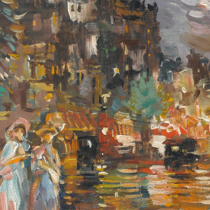 Parigi Konstantin Alexeevich Korovin kak20 quadro stampato su tela