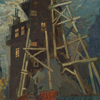 Boulevard Parigino Konstantin Alexeevich Korovin kak21 quadro stampato su tela