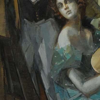 Pushkin E La Musa Konstantin Alexeevich Korovin kak24 quadro stampato su tela