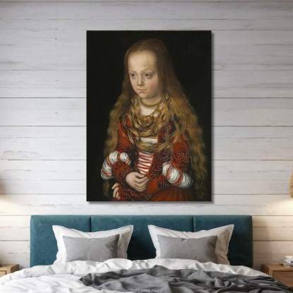 Una Principessa Di Sassonia Lucas Cranach the Elder lce2 quadro stampato su tela