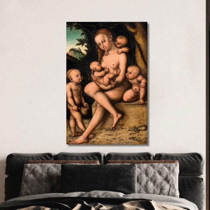 Carità Lucas Cranach the Elder lce10 quadro stampato su tela