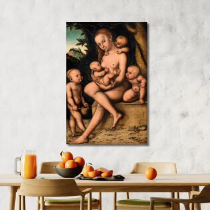 Carità Lucas Cranach the Elder lce10 quadro stampato su tela