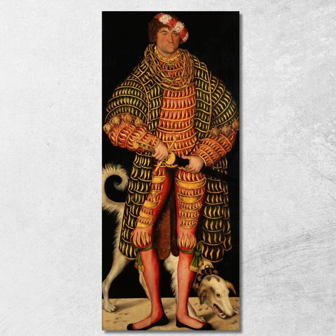 Duca Enrico Il Pio Lucas Cranach the Elder lce17 quadro stampato su tela Duca Enrico Il Pio Lucas Cranach the Elder lce17 quadro stampato su tela