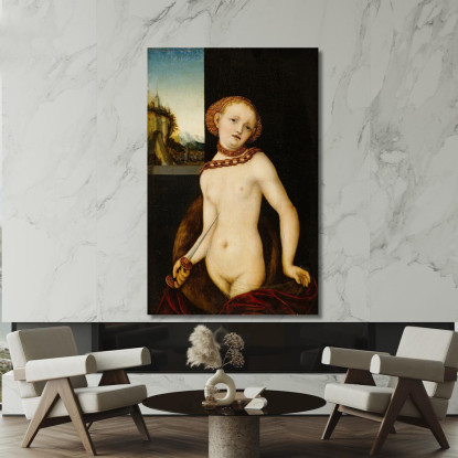 Lucrezia 3 Lucas Cranach the Elder lce25 quadro stampato su tela