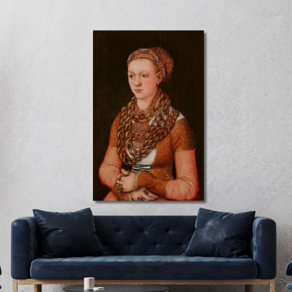 Ritratto Di Anna Buchner Nata Lindacker Lucas Cranach the Elder lce46 quadro stampato su tela