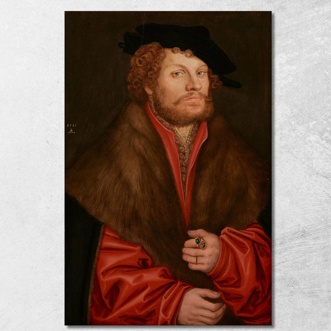 Ritratto Di Moritz Buchner Lucas Cranach the Elder lce52 quadro stampato su tela Ritratto Di Moritz Buchner Lucas Cranach the Elder lce52 quadro stampato su tela