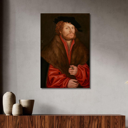 Ritratto Di Moritz Buchner Lucas Cranach the Elder lce52 quadro stampato su tela