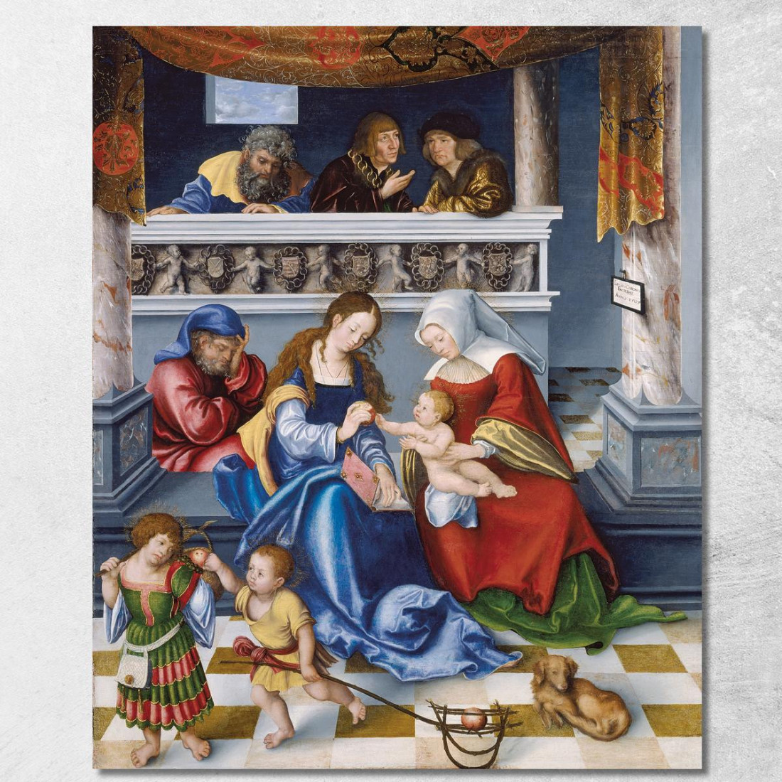 La Parentela Sacra Lucas Cranach the Elder lce70 quadro stampato su tela La Parentela Sacra Lucas Cranach the Elder lce70 quadro stampato su tela