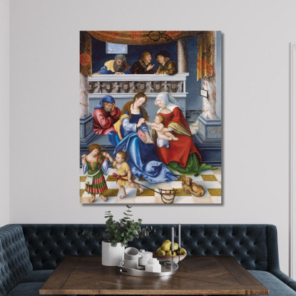 La Parentela Sacra Lucas Cranach the Elder lce70 quadro stampato su tela