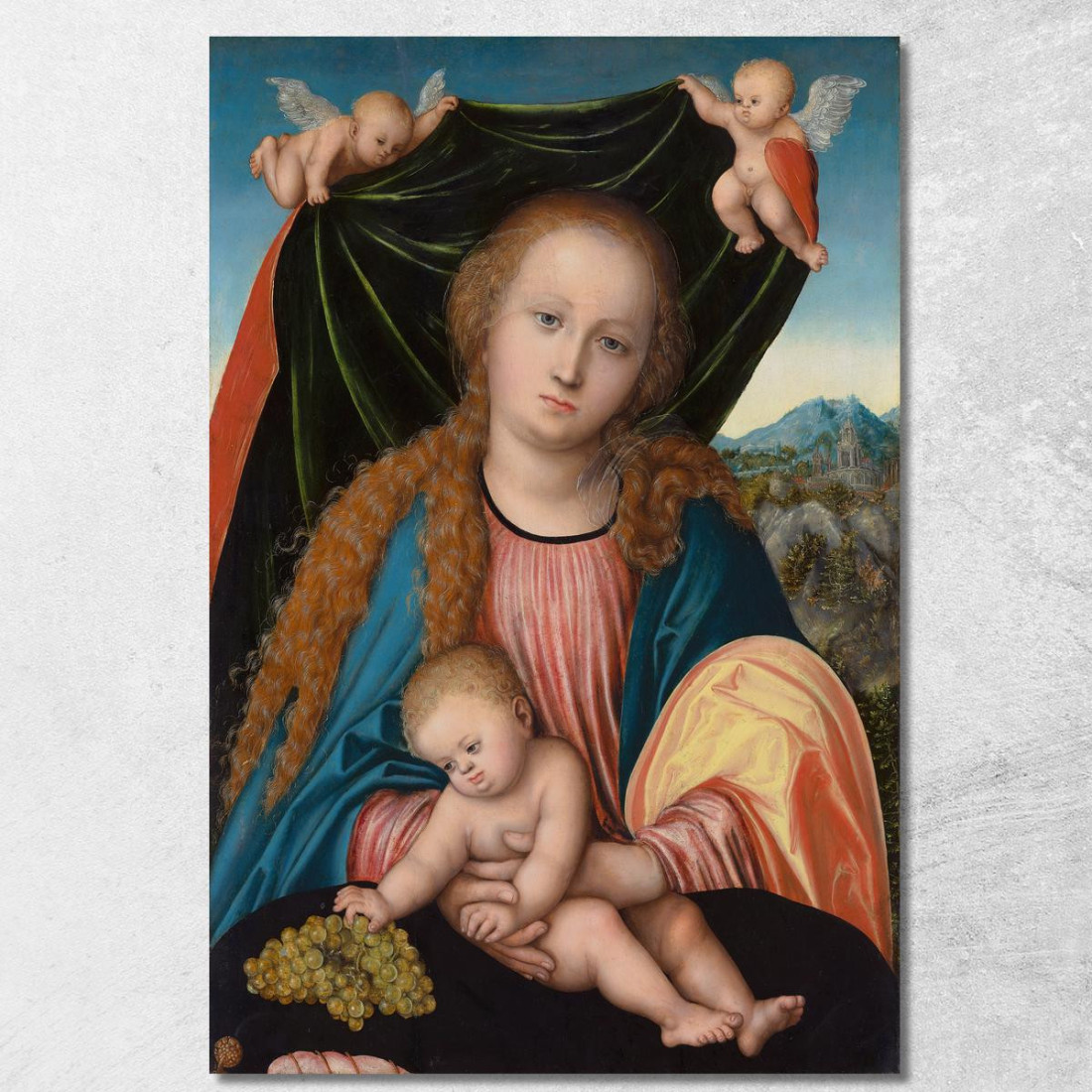 Vergine Con Il Bambino Lucas Cranach the Elder lce96 quadro stampato su tela Vergine Con Il Bambino Lucas Cranach the Elder lce96 quadro stampato su tela
