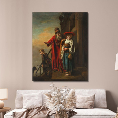 Abramo Che Scaccia Agar E Ismaele Nicolaes Maes nma2 quadro stampato su tela
