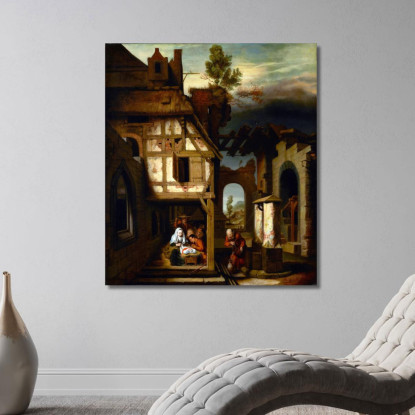 Adorazione Dei Pastori Nicolaes Maes nma3 quadro stampato su tela