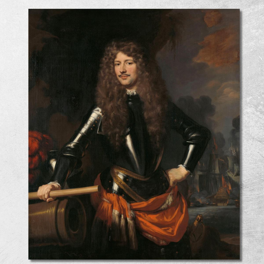 Cornelis Evertsen Luogotenente Ammiraglio Della Zelanda Nicolaes Maes nma5 quadro stampato su tela Cornelis Evertsen Luogotenente Ammiraglio Della Zelanda Nicolaes Maes nma5 quadro stampato su tela