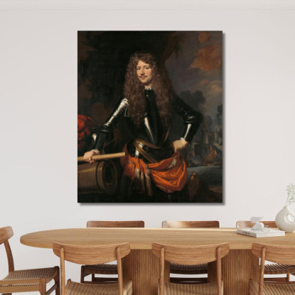 Cornelis Evertsen Luogotenente Ammiraglio Della Zelanda Nicolaes Maes nma5 quadro stampato su tela