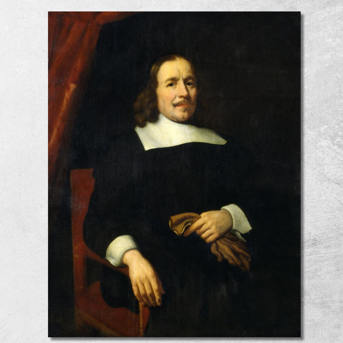 Gentiluomo Olandese Nicolaes Maes nma7 quadro stampato su tela