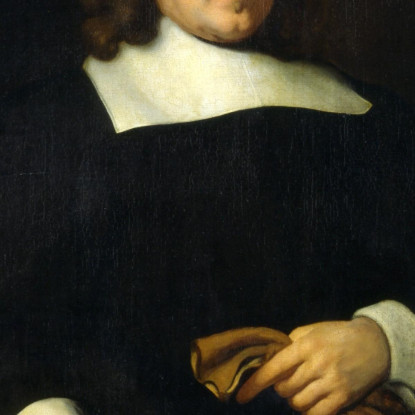 Gentiluomo Olandese Nicolaes Maes nma7 quadro stampato su tela