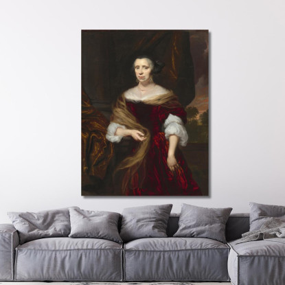 Ritratto Di Una Dama 4 Nicolaes Maes nma17 quadro stampato su tela