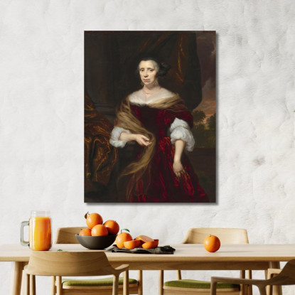 Ritratto Di Una Dama 4 Nicolaes Maes nma17 quadro stampato su tela