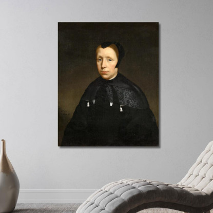 Ritratto Di Una Vedova Nicolaes Maes nma22 quadro stampato su tela