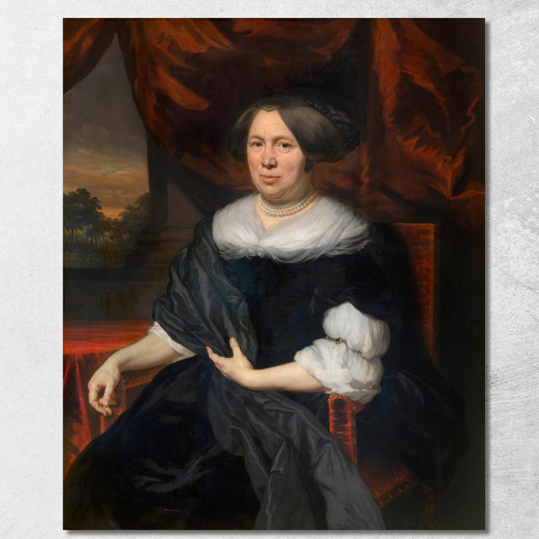 Ritratto Di Una Donna 2 Nicolaes Maes nma23 quadro stampato su tela Ritratto Di Una Donna 2 Nicolaes Maes nma23 quadro stampato su tela