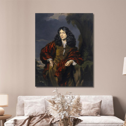 Ritratto Di Un Giovane Uomo Possibilmente Simon Van Alphen (1650-1730) Nicolaes Maes nma26 quadro stampato su tela