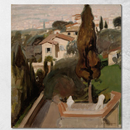 Fiesole Firenze Pekka Halonen phl5 quadro stampato su tela