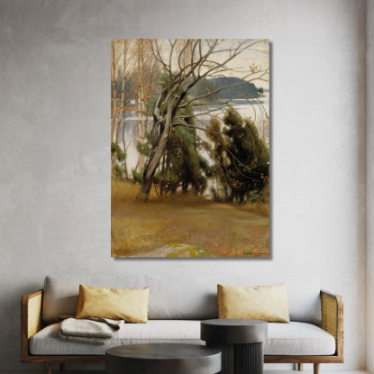 Salice In Autunno Pekka Halonen phl19 quadro stampato su tela