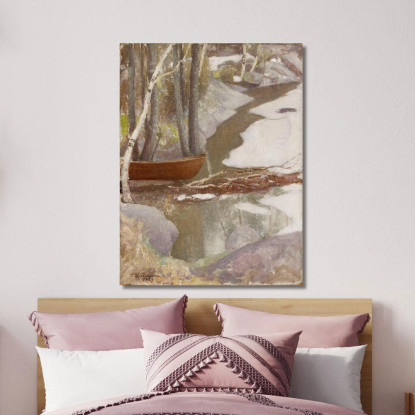 Paesaggio Primaverile Pekka Halonen phl22 quadro stampato su tela