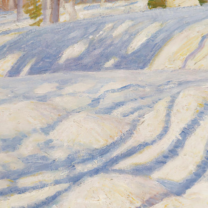 Paesaggio Invernale Al Sole Pekka Halonen phl25 quadro stampato su tela