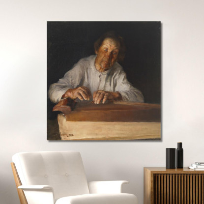 Il Suonatore Di Kantele Pekka Halonen phl26 quadro stampato su tela