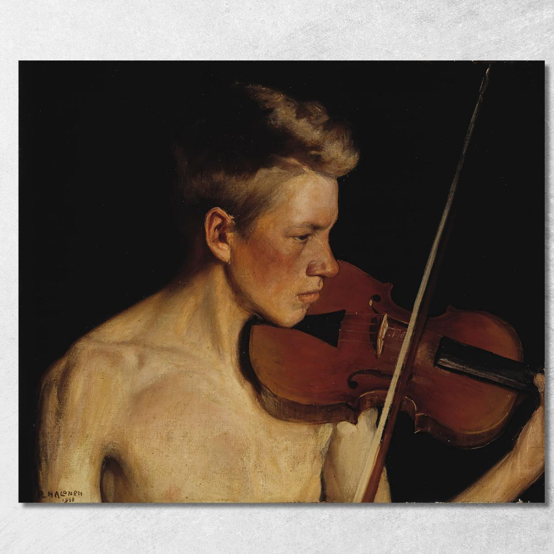 Il Violinista Pekka Halonen phl29 quadro stampato su tela Il Violinista Pekka Halonen phl29 quadro stampato su tela