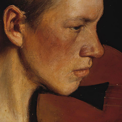 Il Violinista Pekka Halonen phl29 quadro stampato su tela